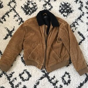 Urban Outfitters Brown Corduroy Bomber Jacket